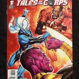 DC Comics Red Orange Blue Superhero Comic Cover